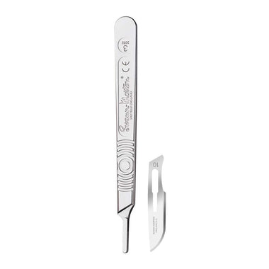 Swann Morton Scalpel Handle and 100 x No.10 Dermaplane Blades