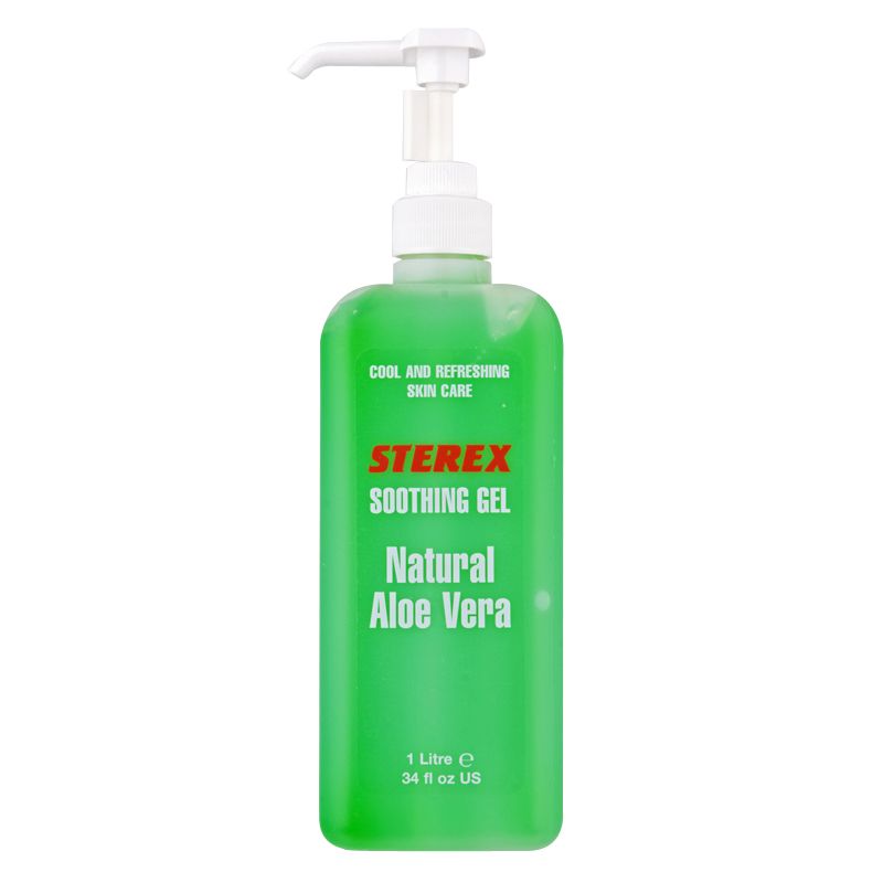 Shop Sterex Natural Aloe Vera Soothing Gel with Pump 1000ml – Salons Direct