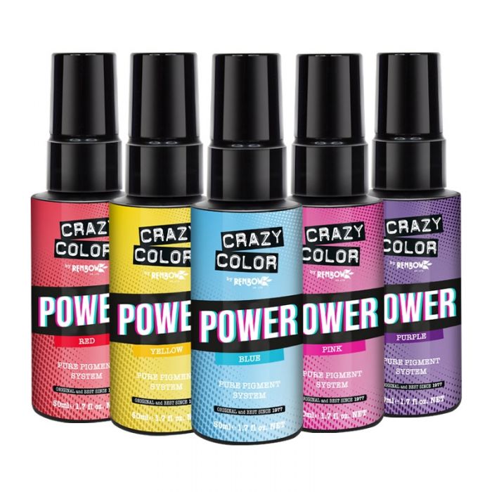 Crazy Color's Power Pigment Drops: Unleash intense, saturated Pigment in every drop