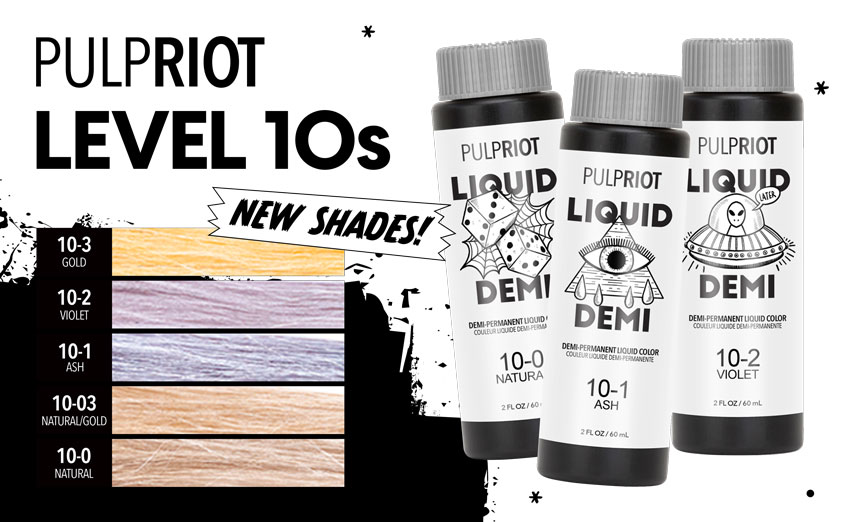 Introducing the new Pulp Riot level 10 liquid Demis with @glam.by.heather