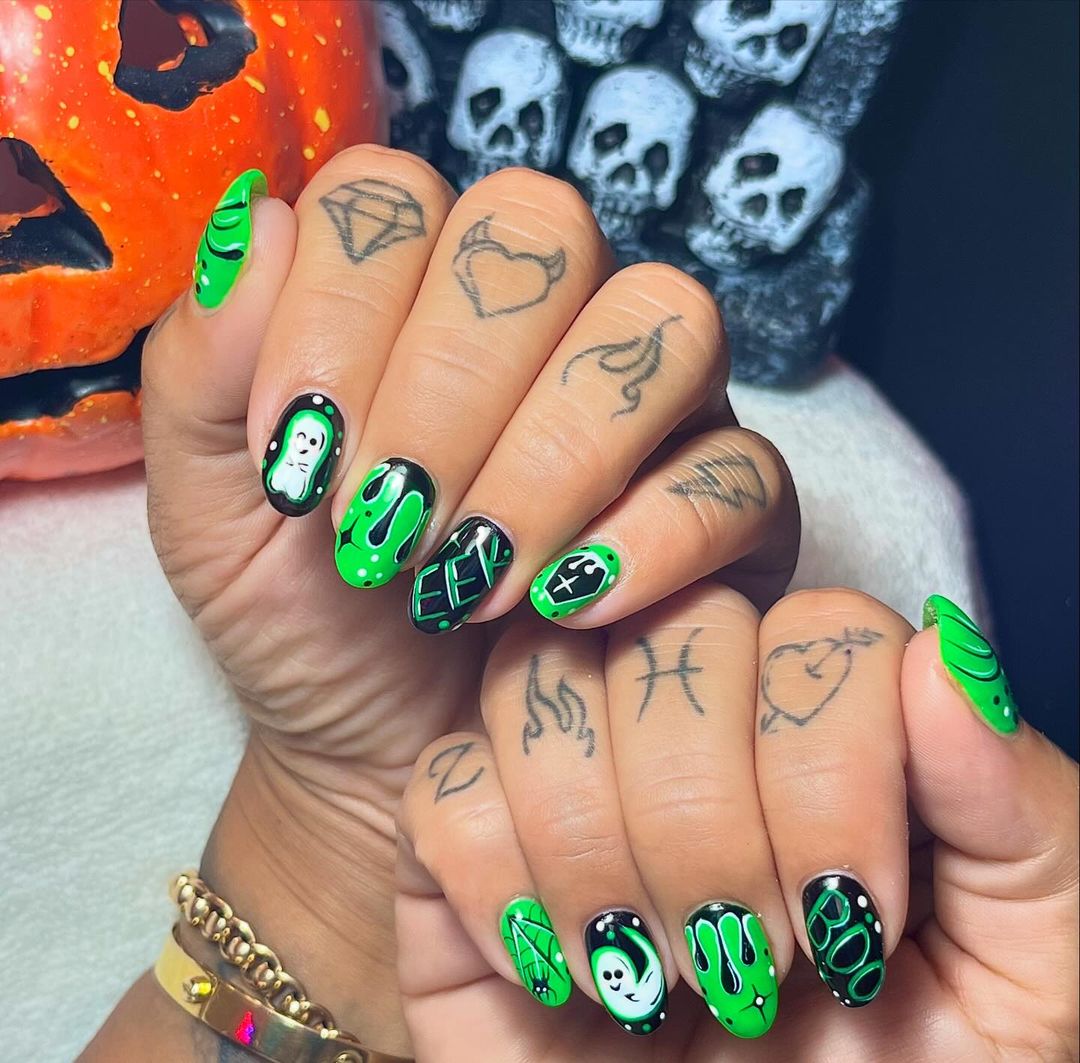 Seriously Spooky Halloween Nail Inspiration for 2024