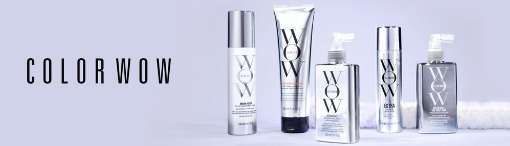 Colorwow promotional banner showing 5 products from the range