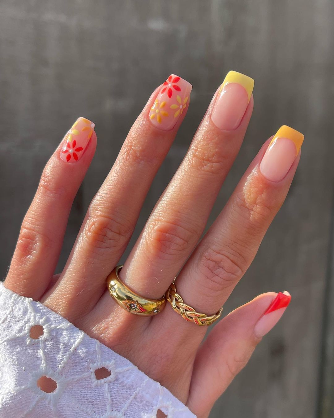Sunset inspired nails