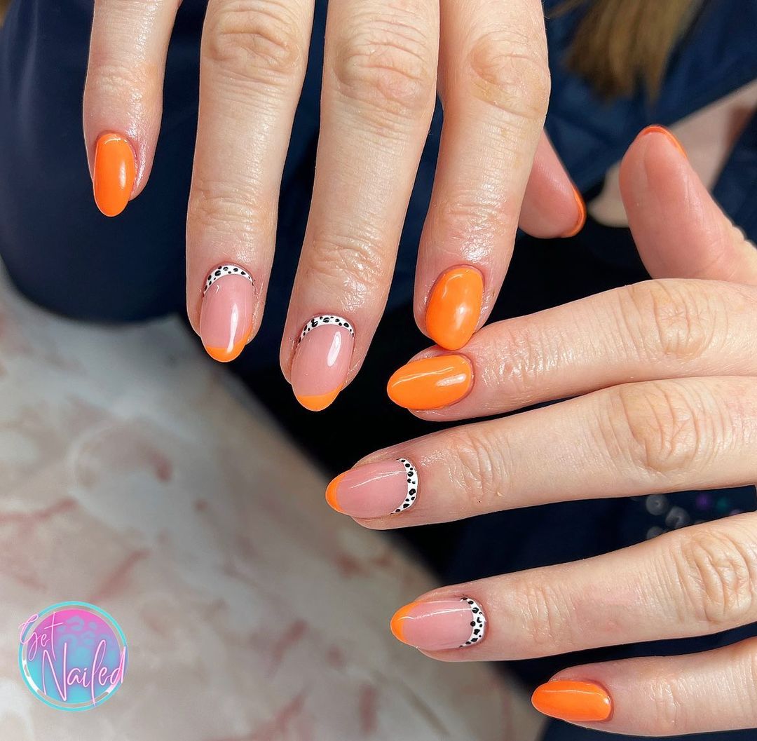 Orange nail designs
