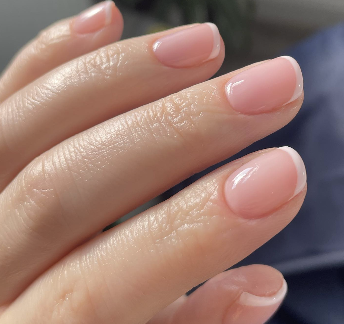 Image of nails featuring a french manicure