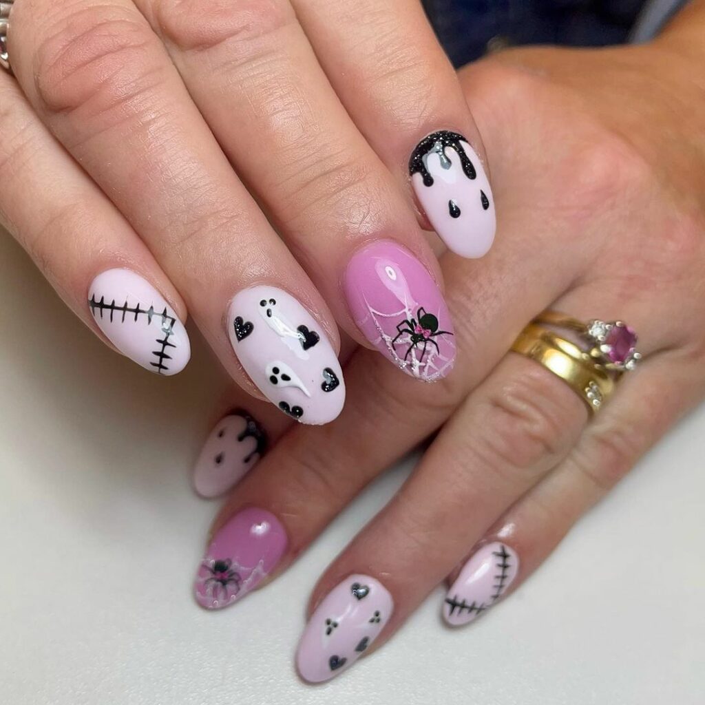 nail sets inspired by Halloween season