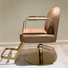 Lotus Tokyo Tan Styling Chair Gold Base