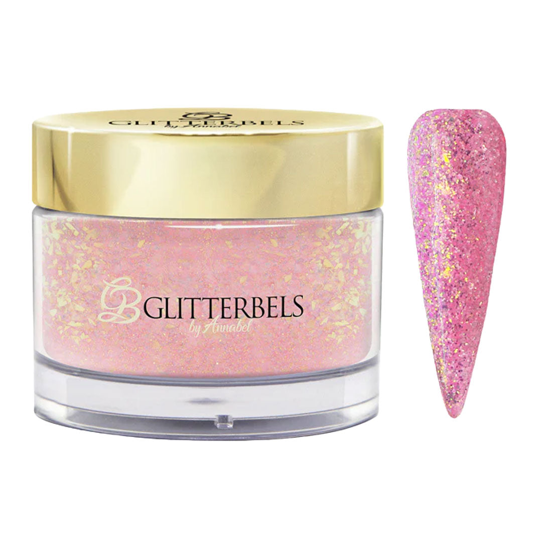 Glitterbels Pre Mixed Glitter Acrylic Powder 28g Pink Crush