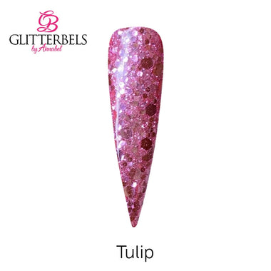 Glitterbels Pre Mixed Glitter Acrylic Powder 28g Tulip
