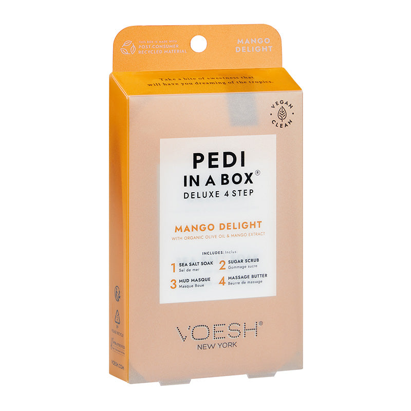 Voesh Pedi In A Box Deluxe 4 Step Mango Delight