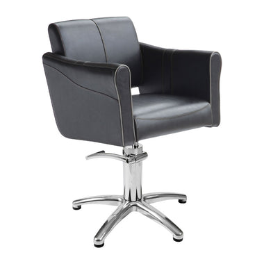 Lotus Chilton Black Styling Chair 5 Star Silver Base