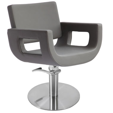 Lotus Crosby Clay Styling Chair Round Silver Base