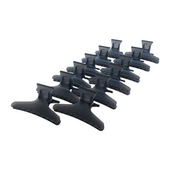 Lotus Butterfly Hair Clamps x 12 Black