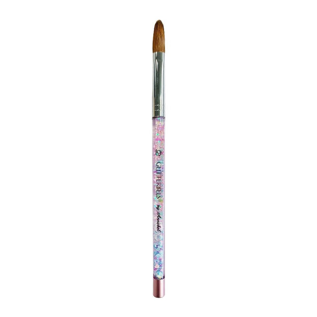 Glitterbels Pinched Pastel Glitter Acrylic Brush Size 14