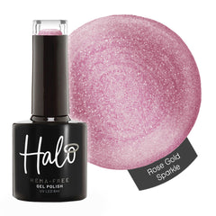 Halo Hema Free Gel Polish Rose Gold Sparkle 8ml