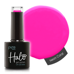 Halo Hema Free Gel Polish Neon Coral 8ml