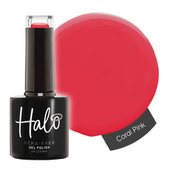 Halo Hema Free Gel Polish Coral Pink 8ml