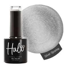 Halo Hema Free Gel Polish Silver Sparkle 8ml