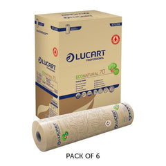 23in Lucart Eco Natural Couch Roll Case of 6