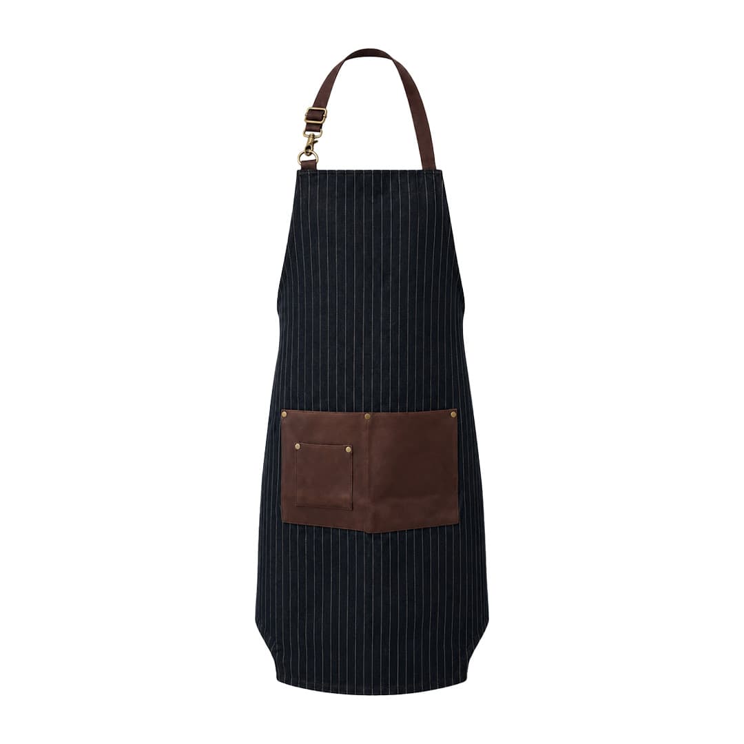 Denim Pinstripe Barber Apron