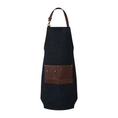 Lotus Denim Pinstripe Barber Apron