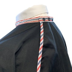 Lotus Barber Cape With Barber Pole Trim
