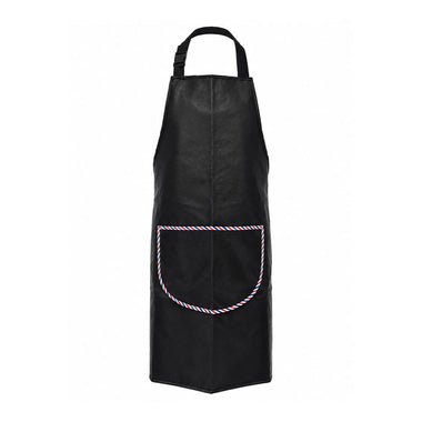 Lotus PU/PVC Barber Apron With Barber Pole Trim