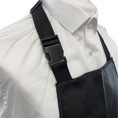 Lotus PU/PVC Barber Apron With Barber Pole Trim
