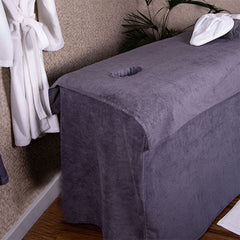 BC Softwear SupremeSoft Couch Cover With Face Hole Slate Grey 70 x 200cm