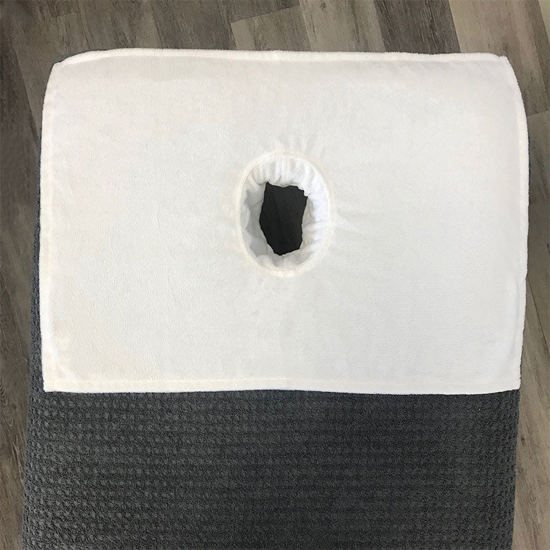 BC Softwear SupremeSoft Header Towel With Face Hole White 50 x 70cm