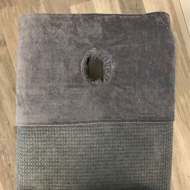 BC Softwear SupremeSoft Header Towel With Face Hole Slate Grey 50 x 70cm