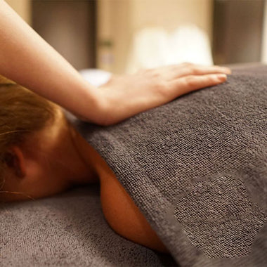 BC Softwear SupremeSoft Treatment Blanket With Face Hole Pebble 150 x 220cm