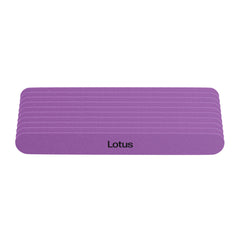 Lotus Purple Wooden File 220/220 Grit 17cm Pack Of 10