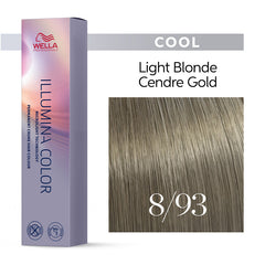 Wella Illumina 60ml 8/93 Light Cendre Gold Blonde