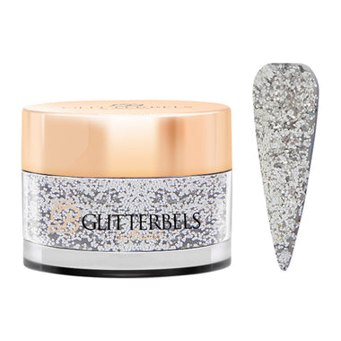 Glitterbels Loose Glitter 15g Silver Medium