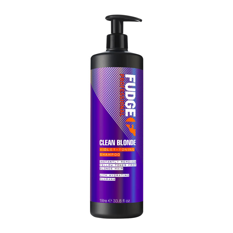 Fudge Professional Clean Blonde Violet-Toning Shampoo 1000ml 2