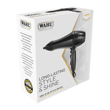 WAHL Pro Slim Style Ionic Black Dryer 2000w