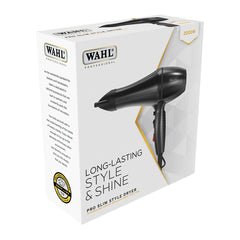 WAHL Pro Slim Style Ionic Black Dryer 2000w
