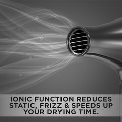 WAHL Pro Slim Style Ionic Black Dryer 2000w