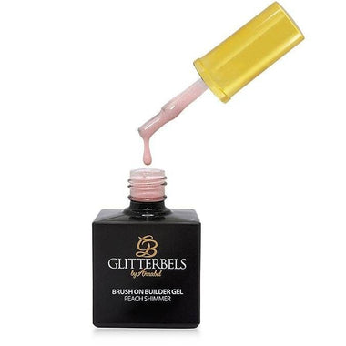 Glitterbels Brush On Builder Gel 17ml Peach Shimmer