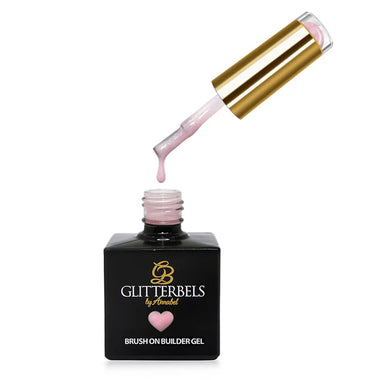 Glitterbels Brush On Builder Gel 17ml Pink Shimmer