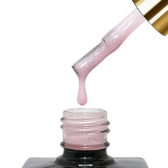 Glitterbels Brush On Builder Gel 17ml Pink Shimmer
