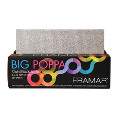 Framar Big Poppa Embossed Star Struck Pop Up Silver Foil Sheets x 250 (35.5cm x 25.4)
