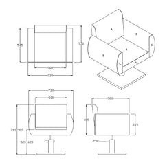 REM Magnum Hydraulic Styling Chair