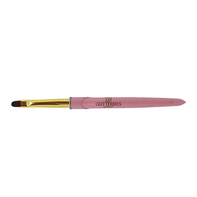 Glitterbels Unbelievabel Gel Brush Oval Size 6