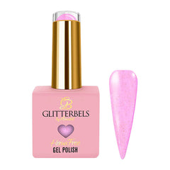 Glitterbels Hema Free Gel Polish 8ml Guava Jelly Glitz