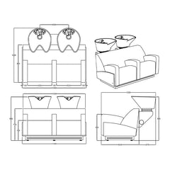 REM Cupid Wash Unit - 2 Position