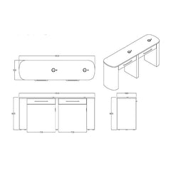 REM Capri Nail Bar - 2 Position