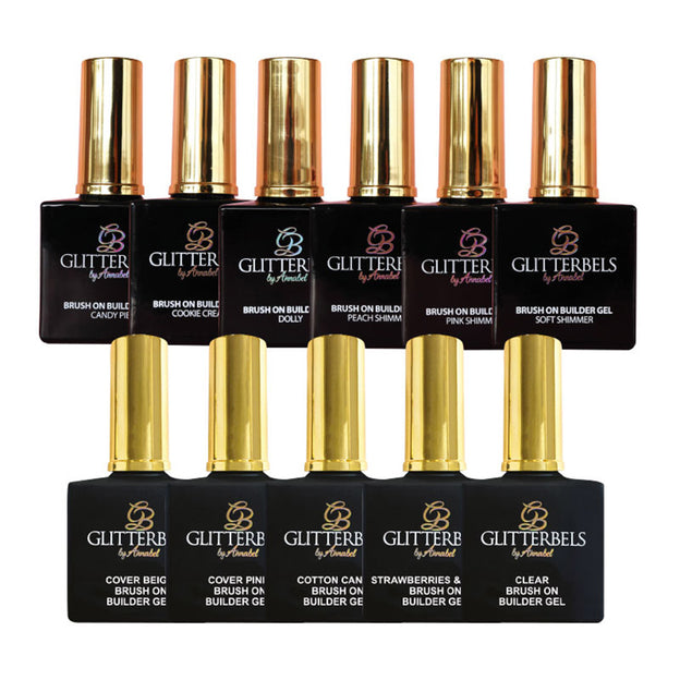 Glitterbels Brush On Builder Gel Collection