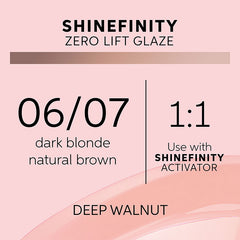 Wella Professionals 06/07 Deep Walnut Shinefinity Zero Lift Glaze 60ml